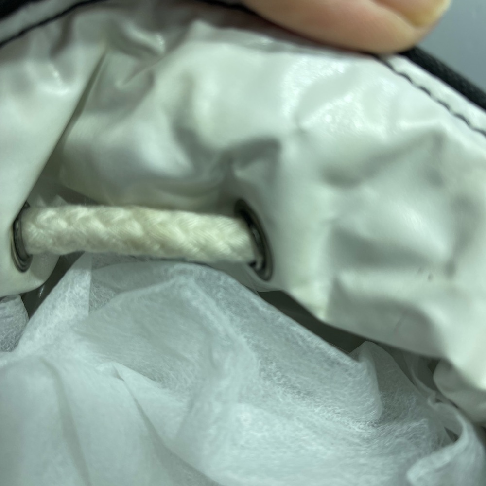 Chanel Rucksack Drawstring Pool Bag in Black Canvas. - Picture 13 of 13